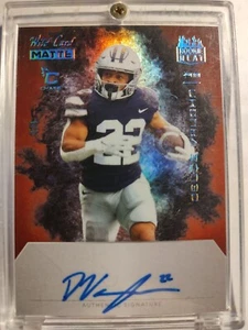 2023 Wild Card Deuce Vaughn Rookie Auto 1/1 Rookie Heat Cowboys On Card Auto - Picture 1 of 2