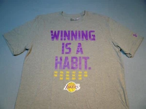 Under Armour Los Angeles Lakers "Winning Is A Habit" BRAND NEW shirt NBA UA LA - Picture 1 of 11