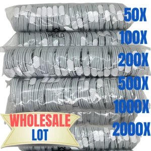 3Ft USB Adapter Cable Fast Charging Cord Lot For iPhone 12 11 XS Max XR 8 7 6 SE - Picture 1 of 20