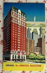 Vintage 1960s Postcard “Chicago: The Sheraton - Blackstone” - Picture 1 of 3
