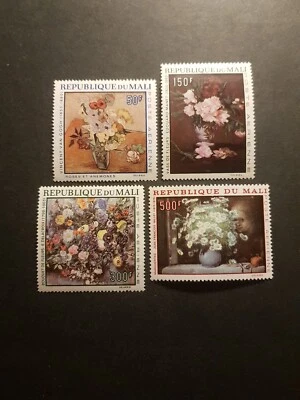 Sello Malí Varias Pinturas Poste Aéreo Nº 55/58 Nuevo ** MNH 1968 Foto 1 de 3