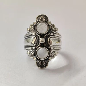 Stunning Cluster Ring, Handmade,925 Sterling Silver ,Stamped Ring - Picture 1 of 4