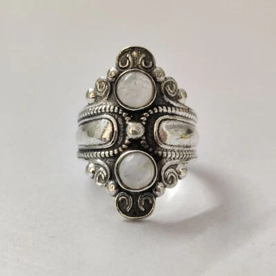 Stunning Cluster Ring, Handmade,925 Sterling Silver ,Stamped Ring - Image 1 of 4