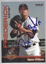 2010 Choice Frederick Keys #20 Ryan O'Shea IP autograph signed card