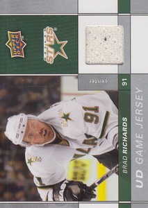 2009-10 Upper Deck Game Jerseys #GJBR Brad Richards