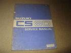 Genuine OEM Suzuki CS80 Motorcycle Workshop Service Manual