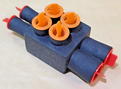 Homac RB 220-6 SL (4-port) 2/0 Insulated Splice Tap Distribution Block Polaris - Image 1 of 4