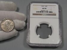 AU 1927 Standing LIBERTY Quarter (Cracked out of NGC AU50 Holder).  #35
