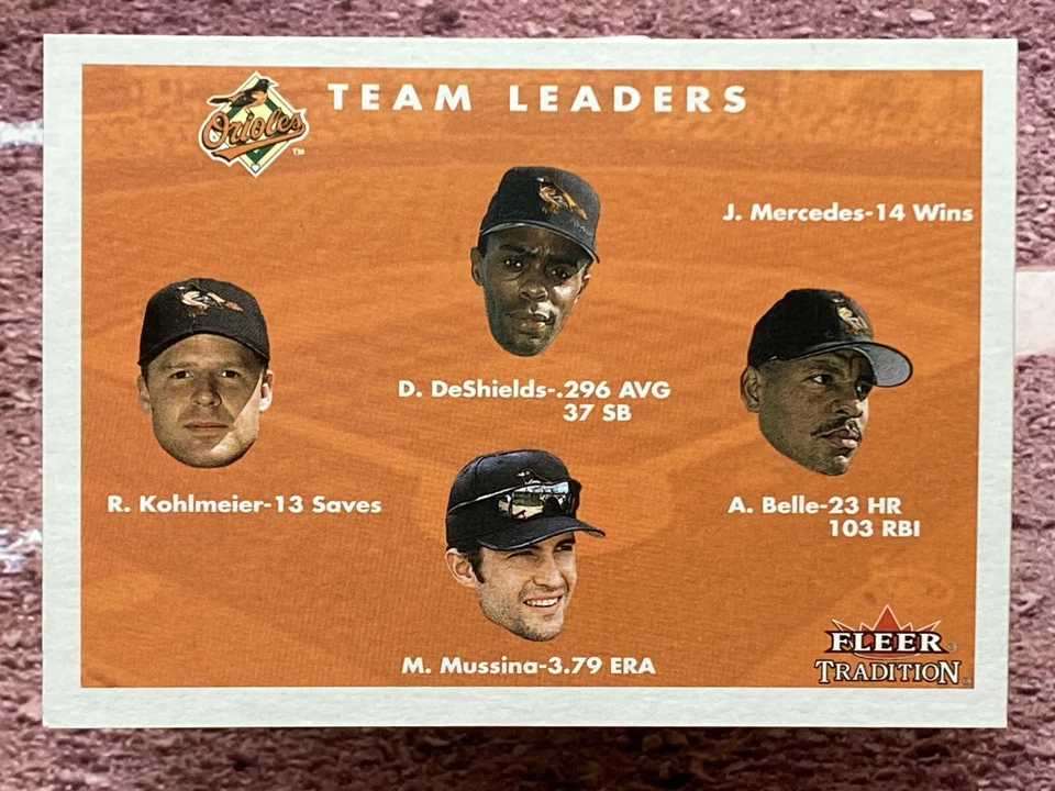 2001 Fleer Tradition Kohlmeier DeShields Belle Mussina #439 - Image 1 of 2