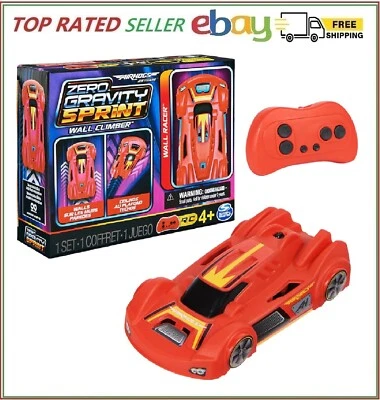 Air Hogs, Escalador de Pared Coche RC Sprint Gravedad Cero, Rojo USB Micro B Recargable Foto 1 de 4