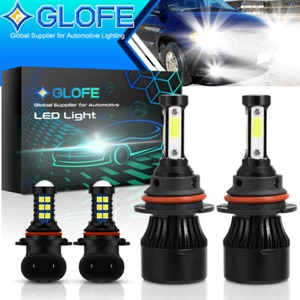 White For Dodge Grand Caravan 2001-2007 6000K LED Headlight +Fog Light Bulbs Kit - Picture 1 of 8