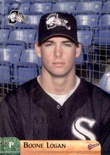 2003 Great Falls White Sox Multi-Ad #16 Boone Logan Helotes Texas Baseball Card