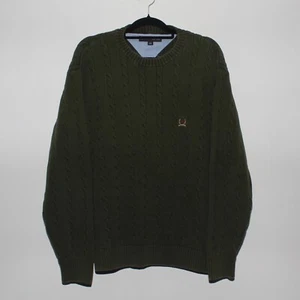 Mens TOMMY HILFIGER Casual Green Jumper Size L - LARGE - Picture 1 of 9