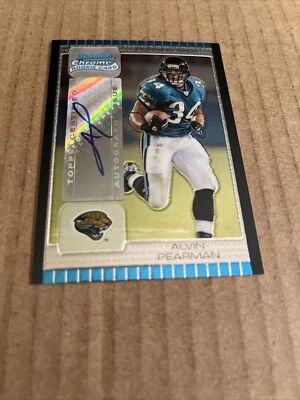 2005 Bowman Chrome AUTO Alvin Pearman RC Rookie #239 Jaguars Football Card (c2) - Image 1 of 2
