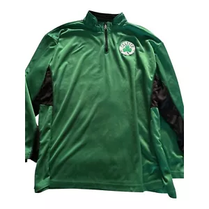 NBA Trainingsjacke Herren 2XLT grün Boston Celtics Team Primary Logo bestickt - Bild 1 von 4