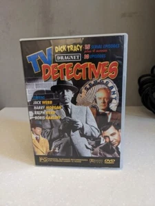 TV Detectives (DVD 4 discs) 15 Dick Tracy serial & 10 Dragnet episodes Reg all - Picture 1 of 11