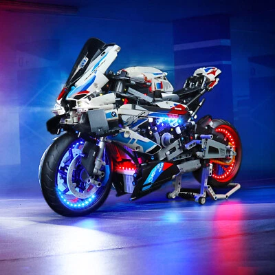 LocoLee LED Licht Kit für Lego 42130 Technic BMW M 1000 RR Motorrad Lichter Set