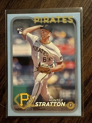 2024 Topps Update - HUNTER STRATTON - RC True Rookie Father’s Day Light Blue /50 - Image 1 of 2