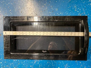 WHIRLPOOL MICROWAVE DOOR Measurement 24 1/2 X 12 3/4 Free Shipping - Picture 1 of 8