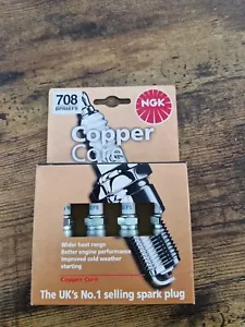 NGK SPARK PLUGS x4 Copper Core. BPR6EFS 708 set of 4 - Picture 1 of 3