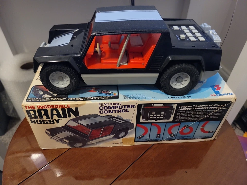 Coche programable The Incredible Brain Buggy control por computadora 1979 FUNCIONA MUY BIEN Foto 1 de 1