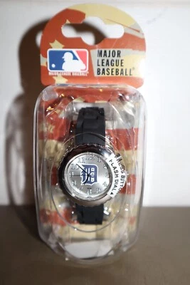 NEW - MLB Detroit Tigers Unisex Black Watch Game Time Adjustable Straps - Image 1 of 4