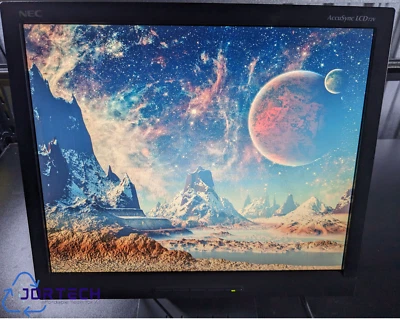 NEC LCD72V AccuSync 17" Retro Vintage LCD Computer Monitor Panel 1280x1024 75Hz - Image 1 of 4