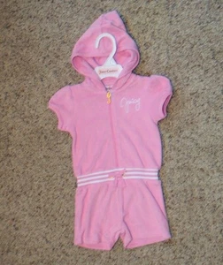 Juicy Couture Girls Pink Terry Romper - Size 4 - NWT - Picture 1 of 5