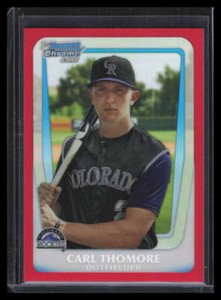 2011 Bowman Chrome Draft Prospects Red Refractor bdpp31 Carl Thomore Rookie 4/5