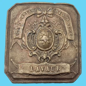 belt buckle plate religious school brothers LAVAUR religion Alexander & Weil - Picture 1 of 12