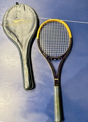 Rare Vintage Guillermo Vilas Signature Slazenger Tennis Racquet + Case - image 1 of 4