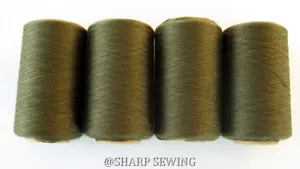 HUNTER GREEN #890 SPUN POLYESTER SERGER & QUILTING THREAD 4 TUBES 1000 YDS. EA - Picture 1 of 1