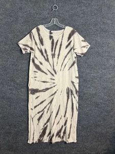 Mododoc Womens Midi Dress Size Small Tie Dye Short Sleeve Slit Sides Boho Hippie - Picture 1 of 10