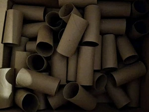 100 rollos de papel higiénico de cartón vacíos tubos hágalo usted mismo proyectos artesanales limpios  - Imagen 1 de 3