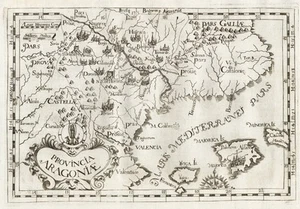 Aragón Mallorca Menorca Ibiza España Capuchino mapa mapa Montecalerio 1712 - Imagen 1 de 1