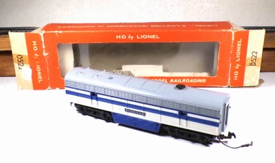 HAS "L" BOXED EXC VINTAGE LIONEL HO #0522 WABASH DUMMY B ENGINE w/CABLE 1957 - Image 1 of 4