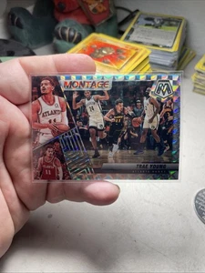 TRAE YOUNG 2021-22 Panini Mosaic Montage Silver Mosaic Prizm Hawks Hobby Only - Picture 1 of 2
