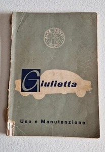 Alfa Romeo Giulietta - 1959 - Uso e Manutenzione - Foto 1 di 11