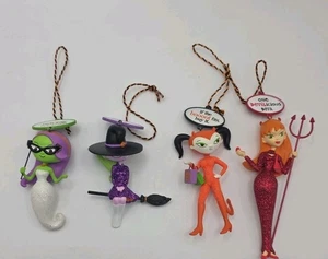 Lote de 4 adornos de diva atrevidos Hallmark Halloween niñas - Imagen 1 de 10