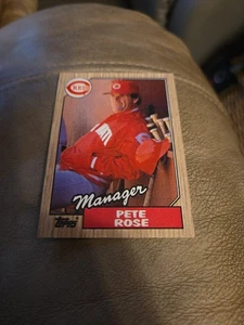 1987 Topps Pete Rose #393 Cincinnati Reds - Imagen 1 de 2