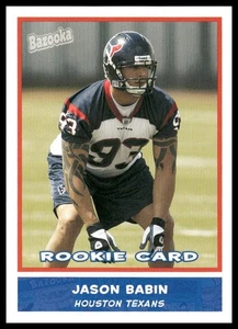 2004 Bazooka #172 Jason Babin RC Houston Texans NM+ - Picture 1 of 2