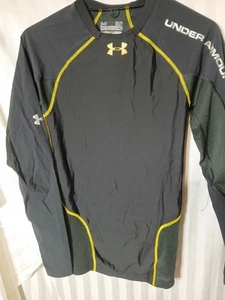 Under Armour Women’s Black Neon Compression Long Sleeve Shirt Size Small Petite - Picture 1 of 5