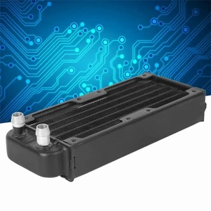 Wasserkühlung Kühler Computer Zubehör Aluminium Schwarz Anti-Oxidation - Bild 1 von 16