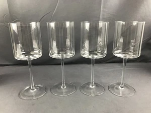 WINE GLASSES Long Stem Square Set of 4 14oz ELIXIR GLASSWARE - Picture 1 of 15