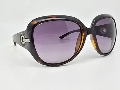 Christian Dior Precieuse Havana Rhinestone Frame Grey Gradient Lens Sunglasses - Image 1 of 4