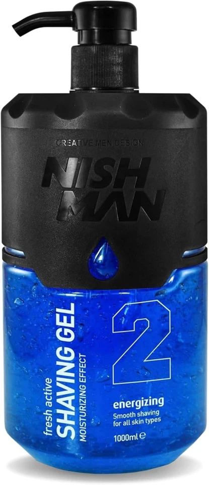 Nishman Fresh Active Shave Gel Energizing 1000ml einen frischen, belebenden Duft