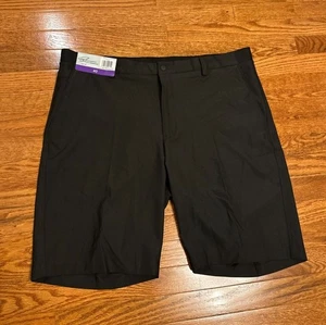 New Greg Norman Performance Stretch Ultimate Comfort Golf Shorts Mens 40 Black - Picture 1 of 6