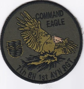 US Army Patch,7th Battalion,1st Aviation Regiment,Command Eagle - Picture 1 of 2