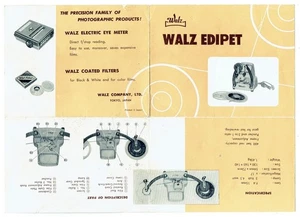 WALZ EDIPET Film Projector ~ Vintage Operators Brochure - Bild 1 von 1