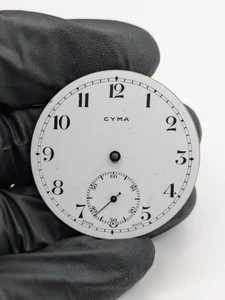 Cyma Ref. Movimiento Reloj Bolsillo Manual 971 Hecho en Suiza REPARACIÓN NO PROBADA 43.2mm - Imagen 1 de 11